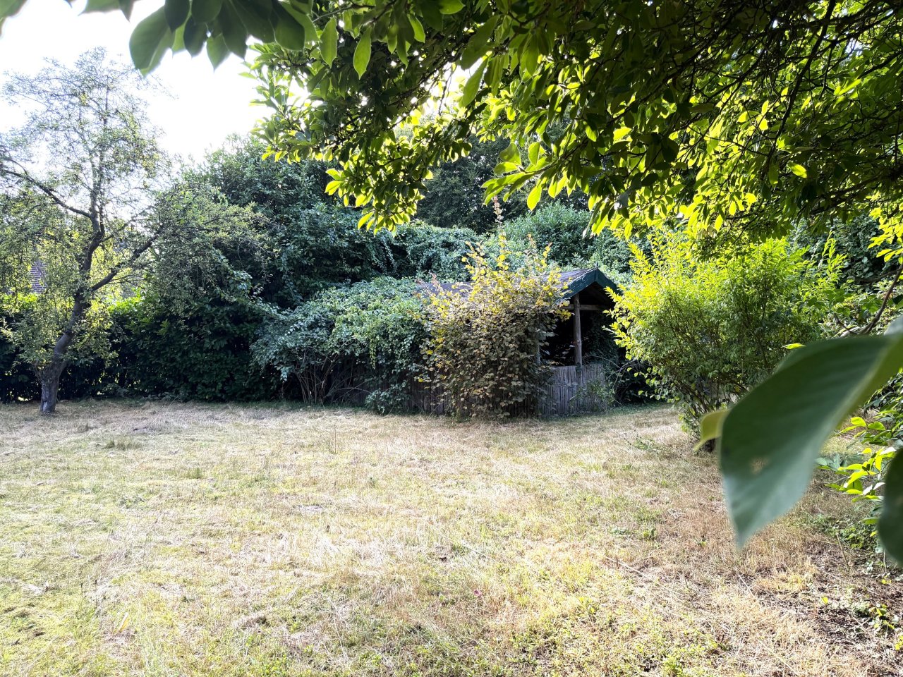 Garten mit Hütte